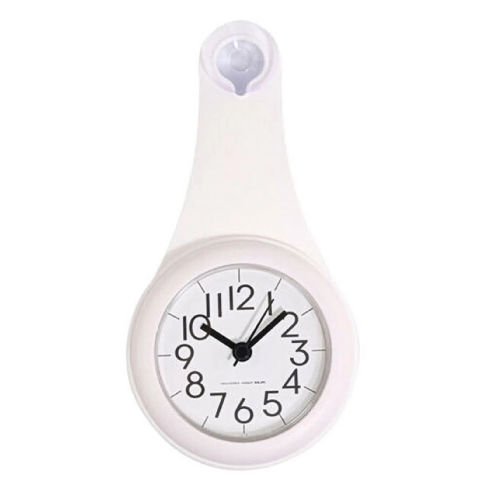 Bathroom decorative wall clock silicone large numbers mini hanging clock for living room bathroom study wall clock
