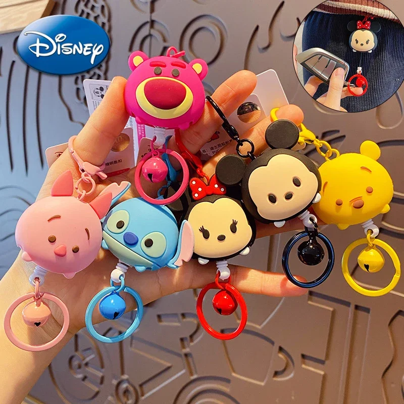 

Disney Stitch Telescoping Keychain Cute Mickey Cartoon Key Chain Backpack Car Decoration Pendant Dolls Keyring Hot Couple Gifts