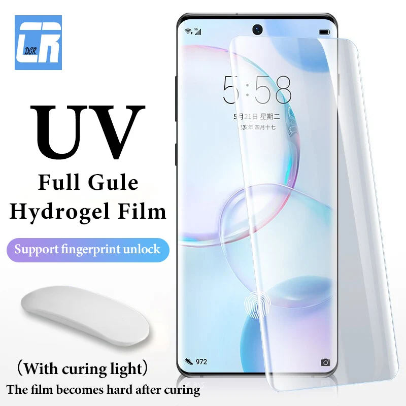 

Гидрогелевая УФ-пленка для Honor 50 60 SE 70 Pro Plus 999D, изогнутая Защита экрана для Honor Magic 2 3 4 Pro X7 X8 X9 X40i, не стекло