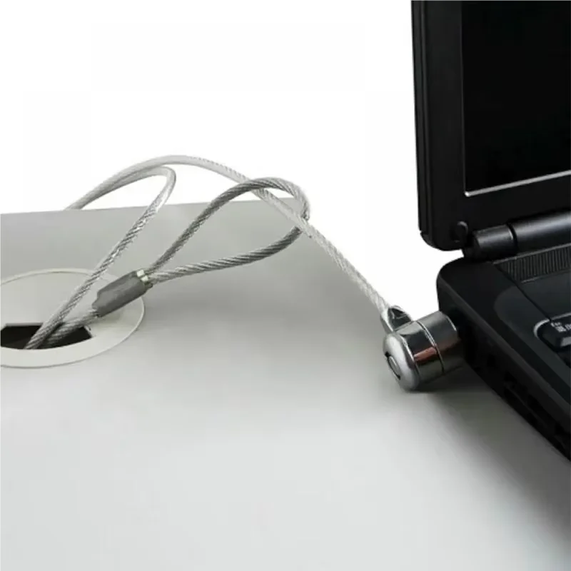 1.2m long and thick anti shear steel wire lock, secure anti-theft laptop lock, key lock