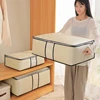 Non-Woven Quilt Clothes Storage Bag Foldable Duvet Clothes Organizer Large Capacity Closet Wardrobe Bolsa Almacenamiento Ropa 4