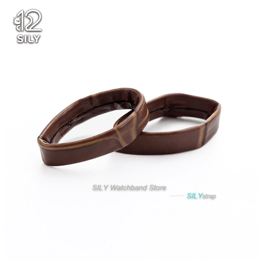 Premium Leather Watchband Keeper Rings - Strap Loop Retainers in Black and Brown (Multiple Sizes Available)