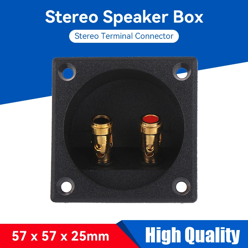 1pcs57x57x25mmRoundCupSubwooferPlugCarStereoTerminal