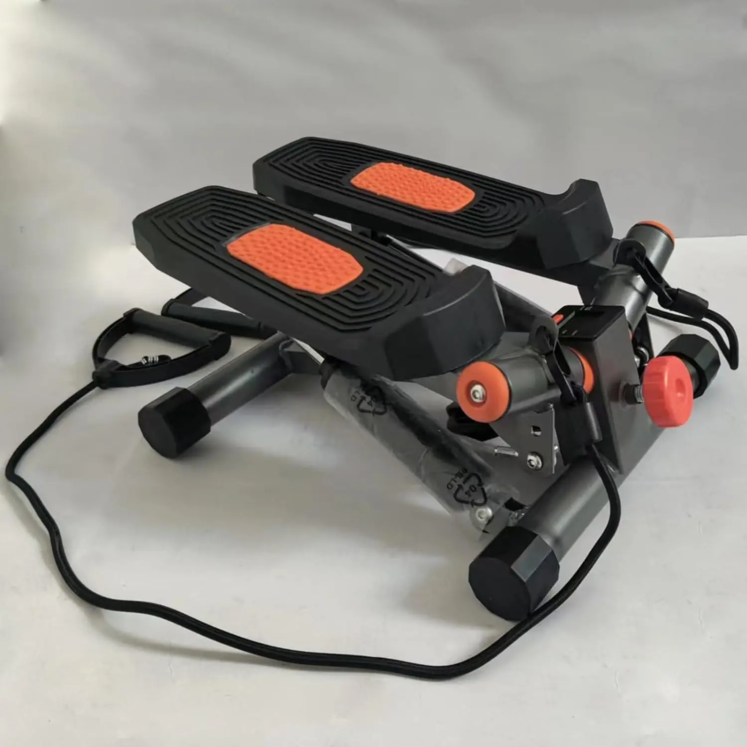 

Steppers for Exercise, Mini Stepper with 350lbs Weight Capacity, Hydraulic Fitness Stair Stepper with Resistance Band