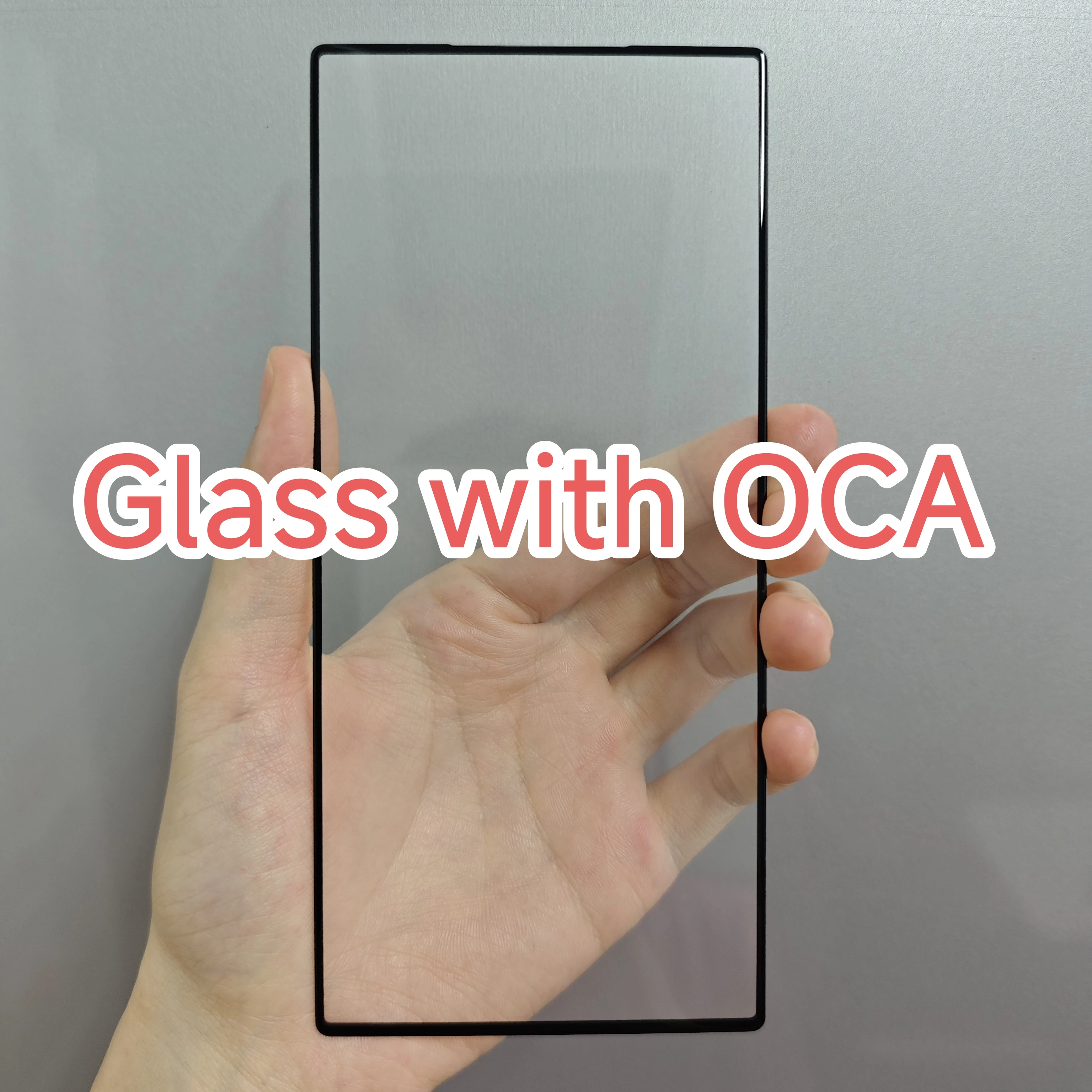 ZTE nubia Red Magic 9S Pro / Red Magic 9S Pro+(Oleophobic 코팅)용 OCA가 포함된 고품질 터치 스크린 전면 외부 유리