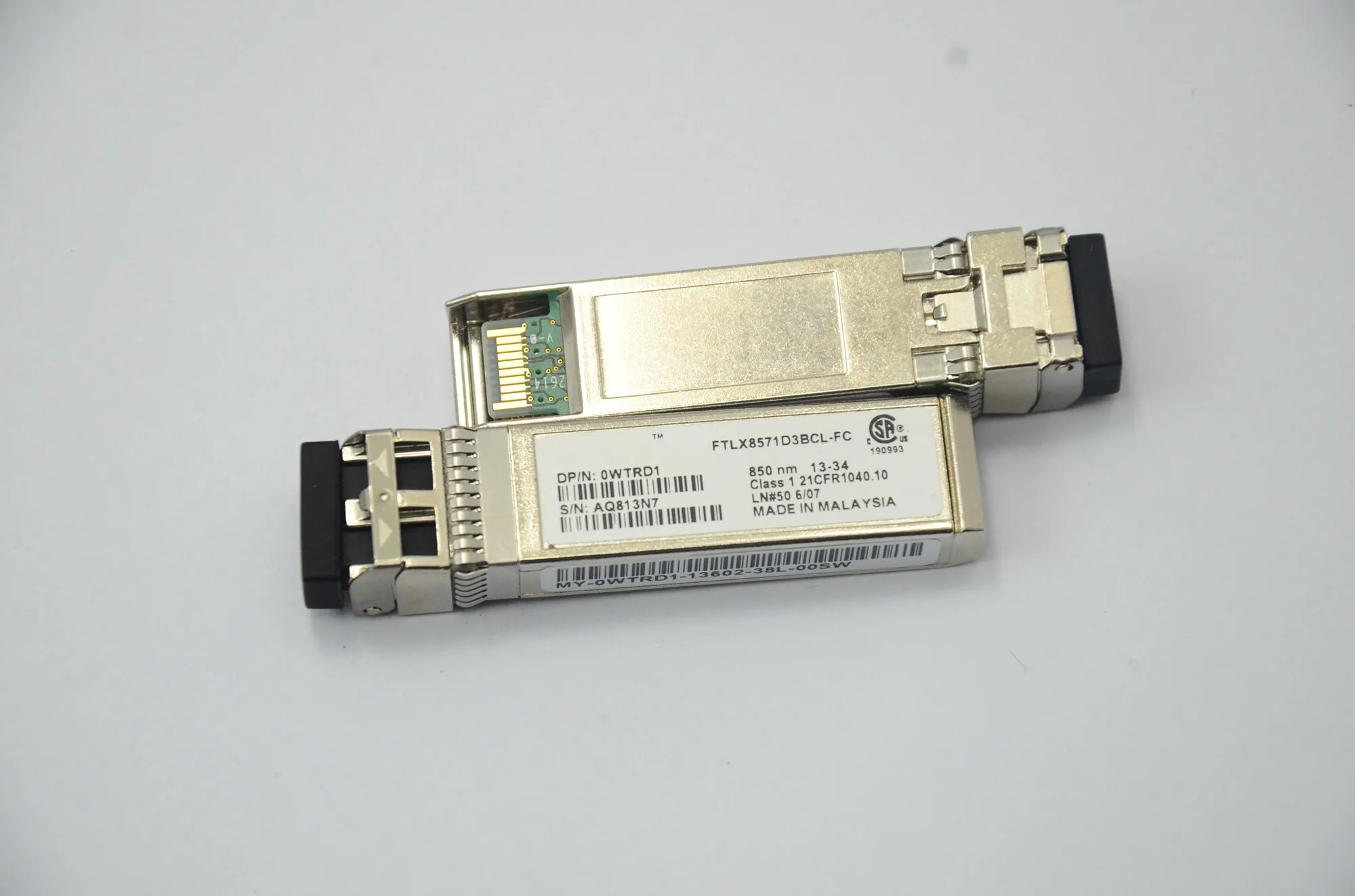 Del-I optical switch 10g sfp FTLX8571D3BCL-FC 0WTRD1 10G SR 850NM  Network adapter Switch Optical fiber module 10g sfp+ module