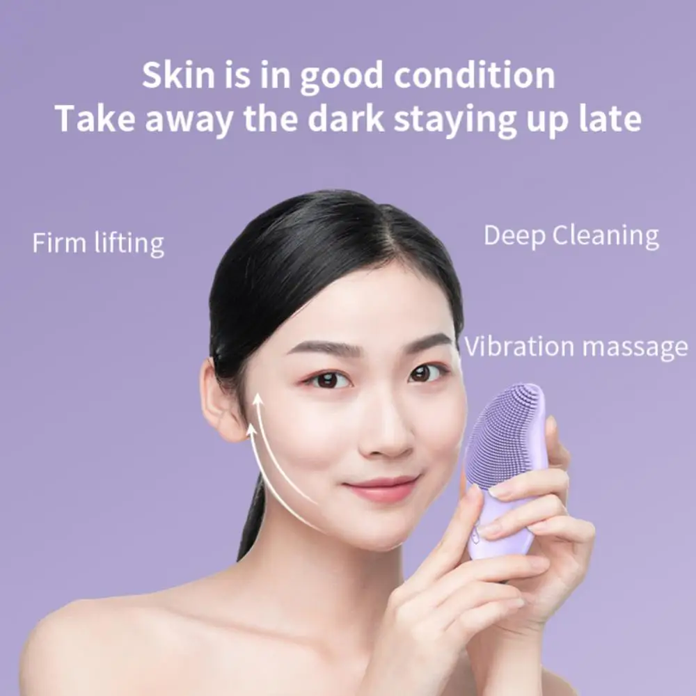 Electric Silica Gel Cleansing Apparatus Enhances Skincare Routine Cleanses Pores Effectively Advanced Technology Popular Heating images - 6