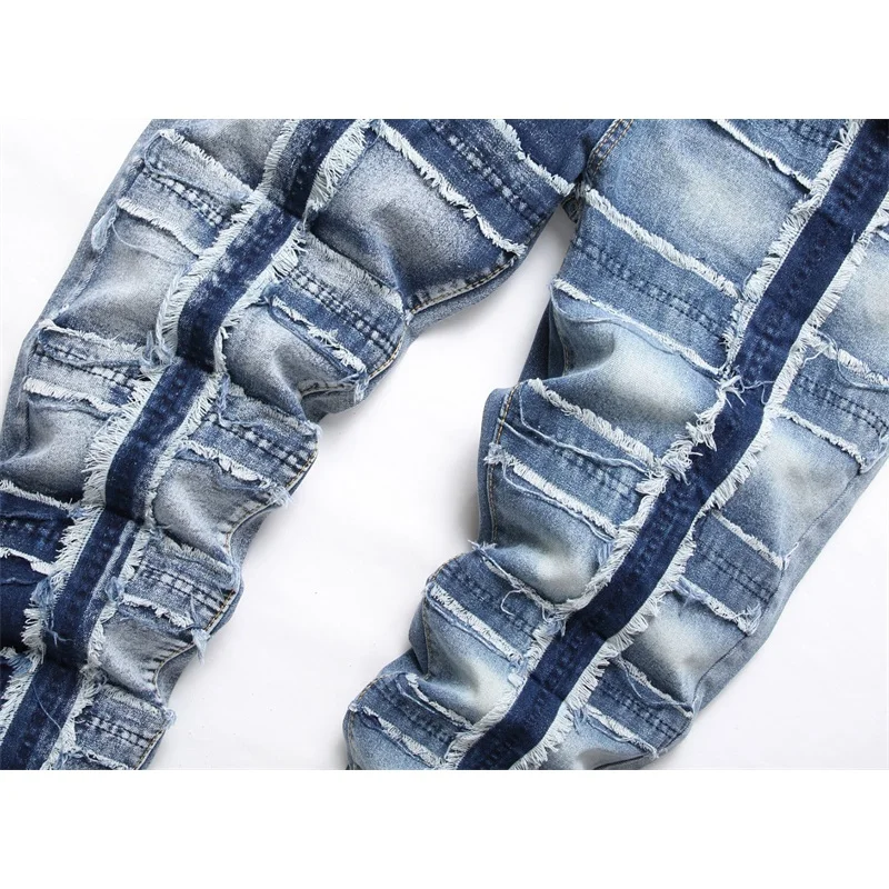 Рисунок 6 - Джинсы мужские облегающие в стиле пэчворк