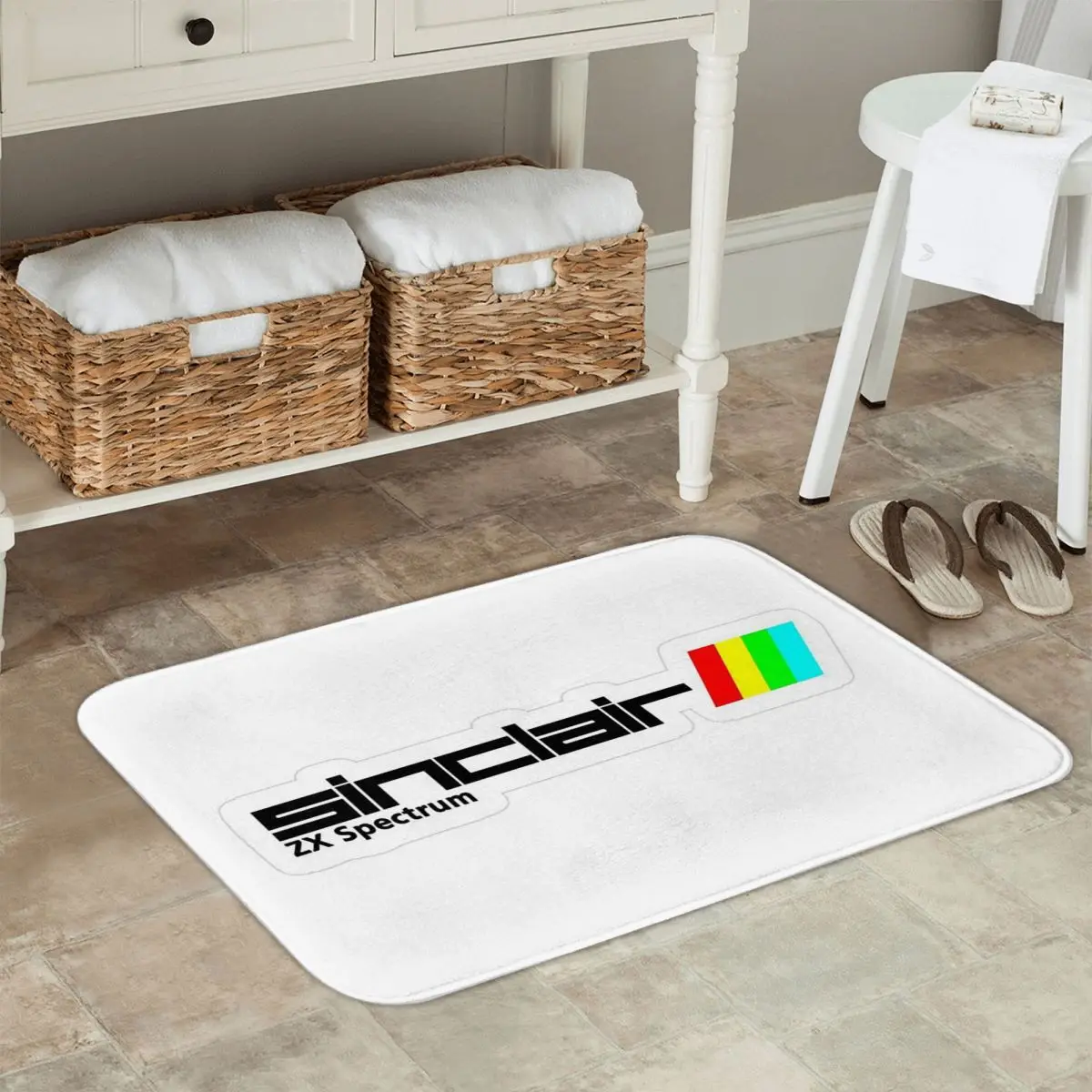 Zx Spectrum Logo Sticker Anti-slip Doormat Floor Mat Antiwear