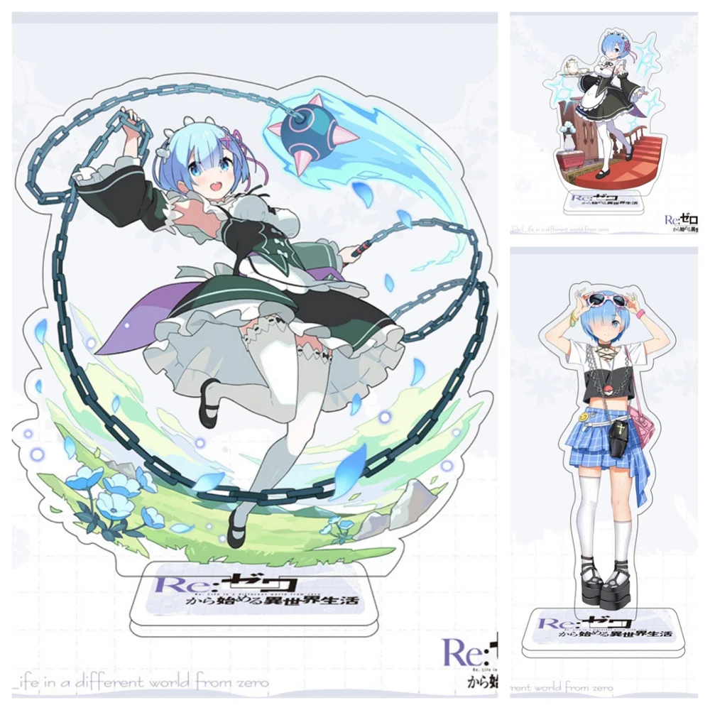 

10PCS Anime Re:Zero Kara Hajimeru Acrylic Stand Model Cosplay Characters Ornament Accessories Goods Collection Gifts