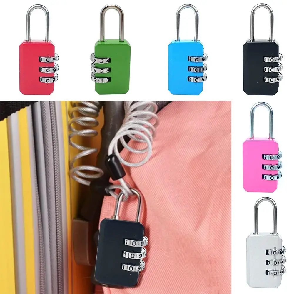 Zinc Alloy 3 Digit Password Lock for School Gym Home
