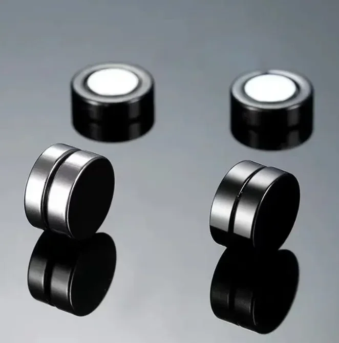 Magnetic Ear Clips Stud Earrings Non Piercing Strong Magnet Fake Piercing Women Men Jewelry Clip Earrings for Kids Girls 2PCS ear clip earrings