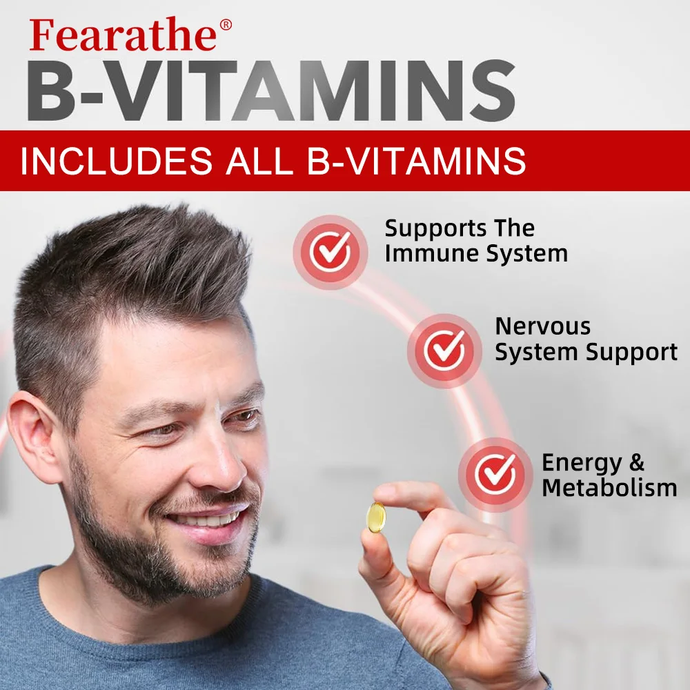 Vitamin B-Complex Vitamin Supplements (B12 B2 B3 B6 Folic Acid &Biotin), Immune & Energy Support,Immune Health - Image 4