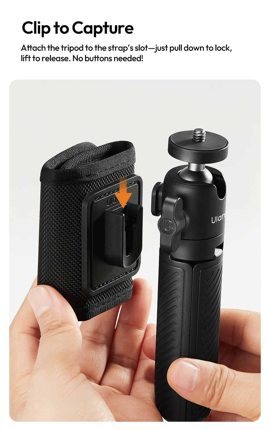 ClipMate Tripod Selfie Stick Desktop Tripod Hand-Held Tripod Stand for Smartphon