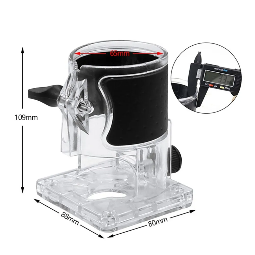 65mm Plunge Router Base Trimming Milling Machine Cover Wood Milling Stand For Tupia Makita RT0700C DRT50 3709 370 Power Tool 4