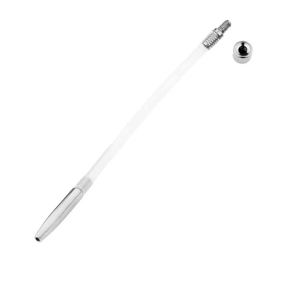 Male Chastity Device Accessories Cock Cage Penis Lock Silicone Catheter Short/Long Horse Eye Rod Urethral Plug Adult Sex Toys 18 urethral dilator silicone urethral dilator
