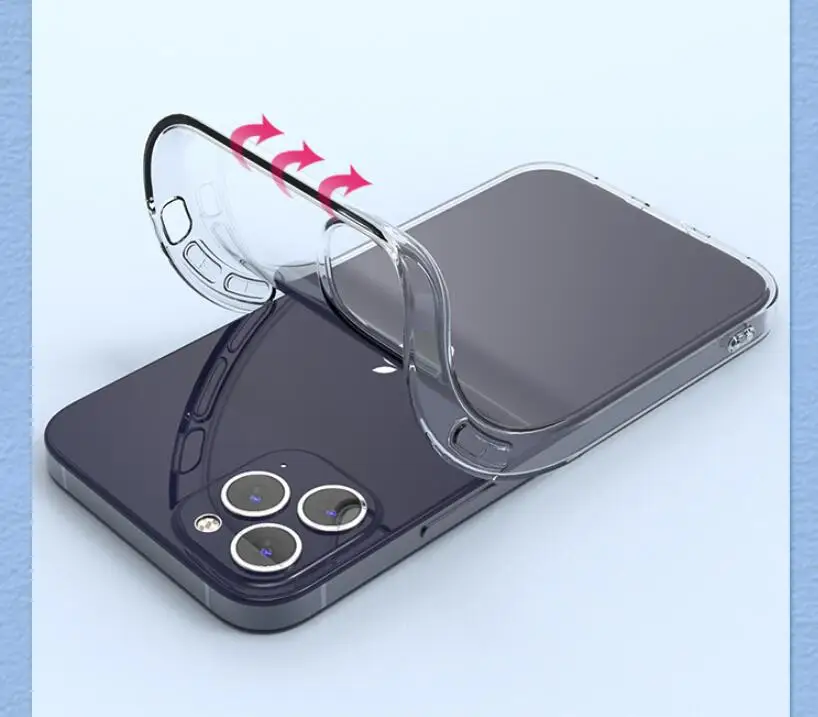 Ultra-Durable Shockproof Clear Silicone Phone Case