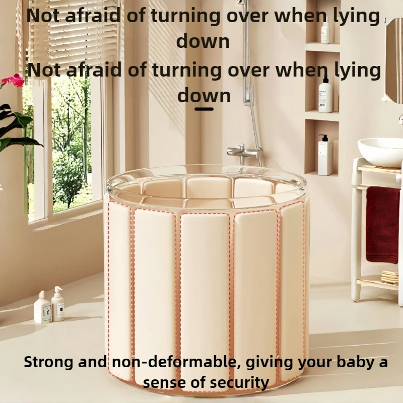 Folding Bathtub Bath Tub for Children Swimming Tub for Children Full Body Bath Adults One Second Quick Opening