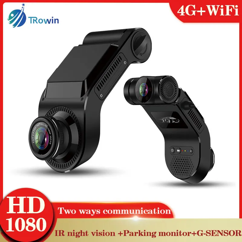 

FHD 1080P 4G Car Video DVR HD Dash Cam Remote Monitor Tracking Dual lens 2way with WEB WIFI Beidou GPS IR Camera Front Inside