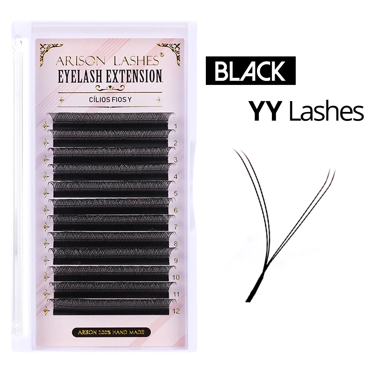 ARISON Multi-Dimensional Volume Eyelash Extensions - Soft Faux Mink Premade Fans