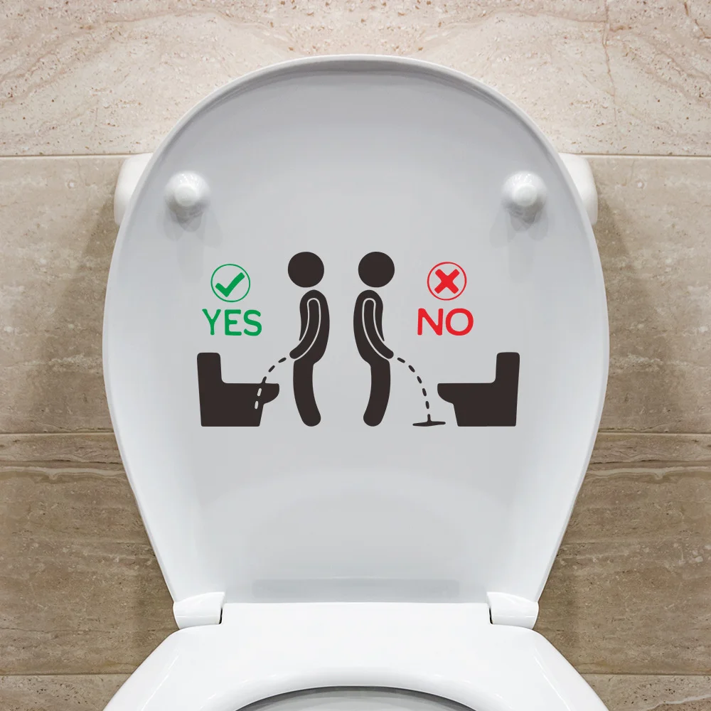 Bathroom Toilet Stickers Toilet Decoration Removable 3d Stickers Cartoon Self Adhesive Wall toilet wall stickers toilet stickers vinyl stickers