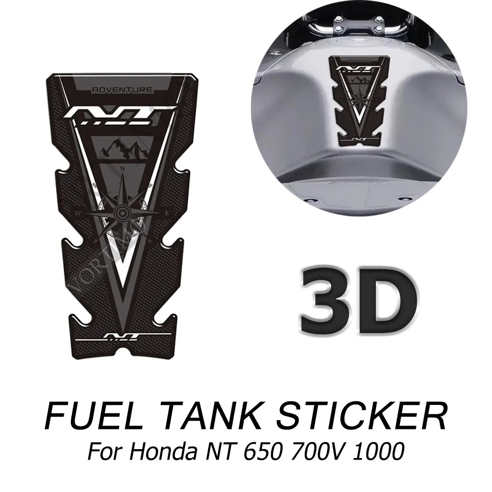 Moto Per Honda Nt 650 700V 1000 1100 Nt650 Nt1100 Adventure Stickers Decalcomanie Protector Tank Pad Gas Fuel Oil Kit Ginocchio