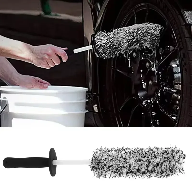 Car Wash Microfiber Wheels Brush Non-Slip Ultra Soft Car Cleaning Gloves Mitt Car Wheel Spokes Brushes Car Accessories 5