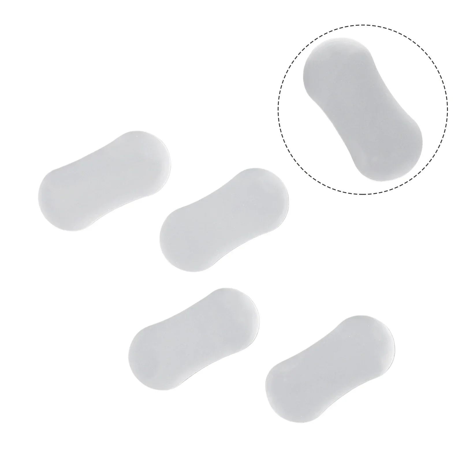 4pcs Toilet Seat Bumper Shockproof Pads Home Hygienic Replacement Parts Bathroom Universal Silicone Strong Adhesive Protective