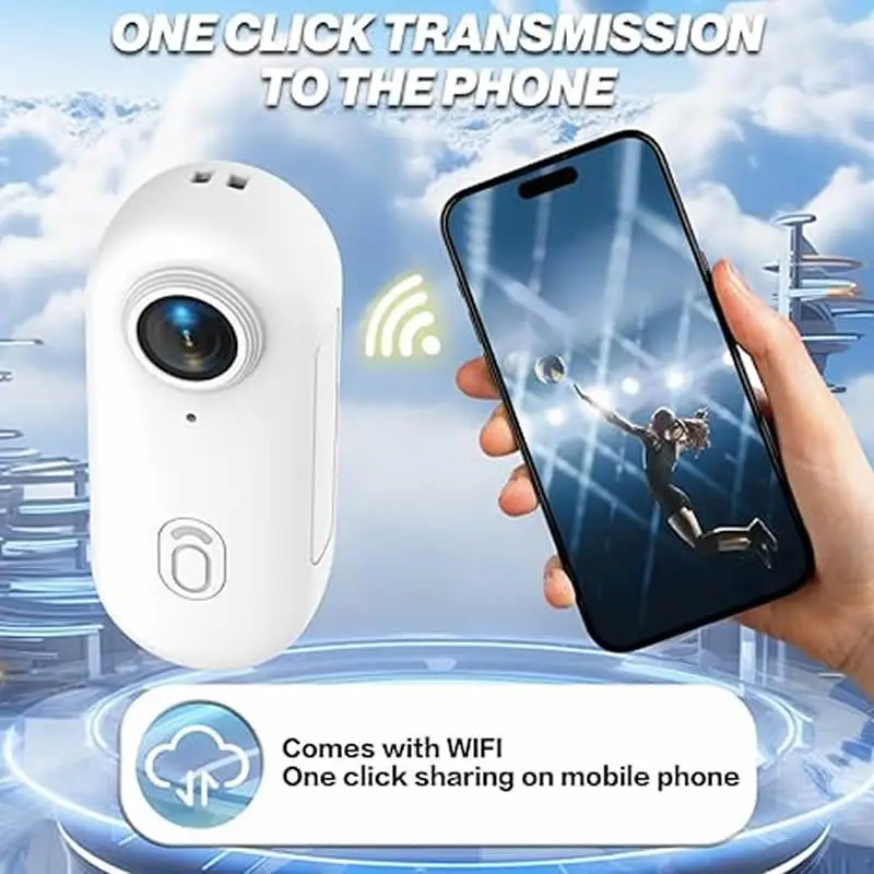 4K 카메라 마그네틱 웨어러블 캠 방수 케이스 포켓 미니 카메라 WiFi 자전거 오토바이 캐주얼 사이클링 브이로그용