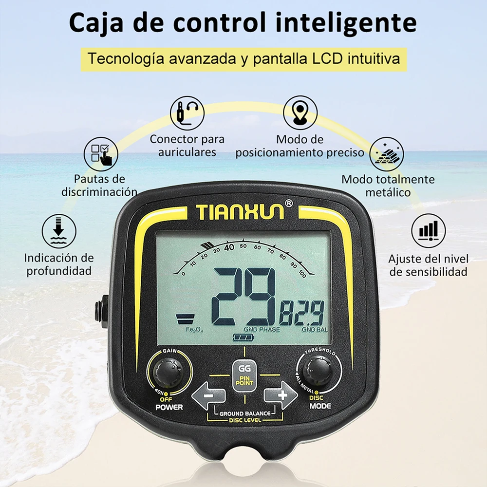 TX 850 Metal Detector Underground Professional Depth 2 5m Search Finder Gold Treasure Hunter Detecting Pinpointer