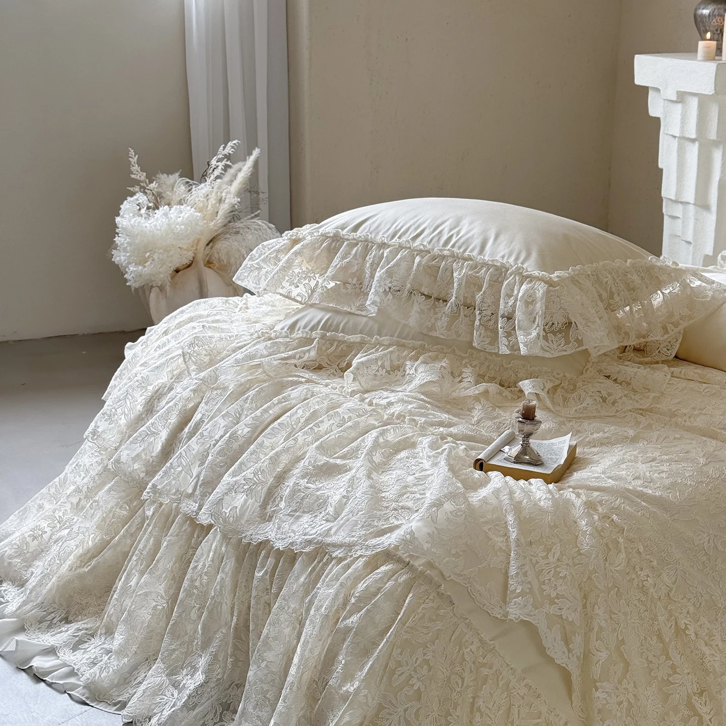 Princess Lace Egyptian Cotton Bedding Set 3