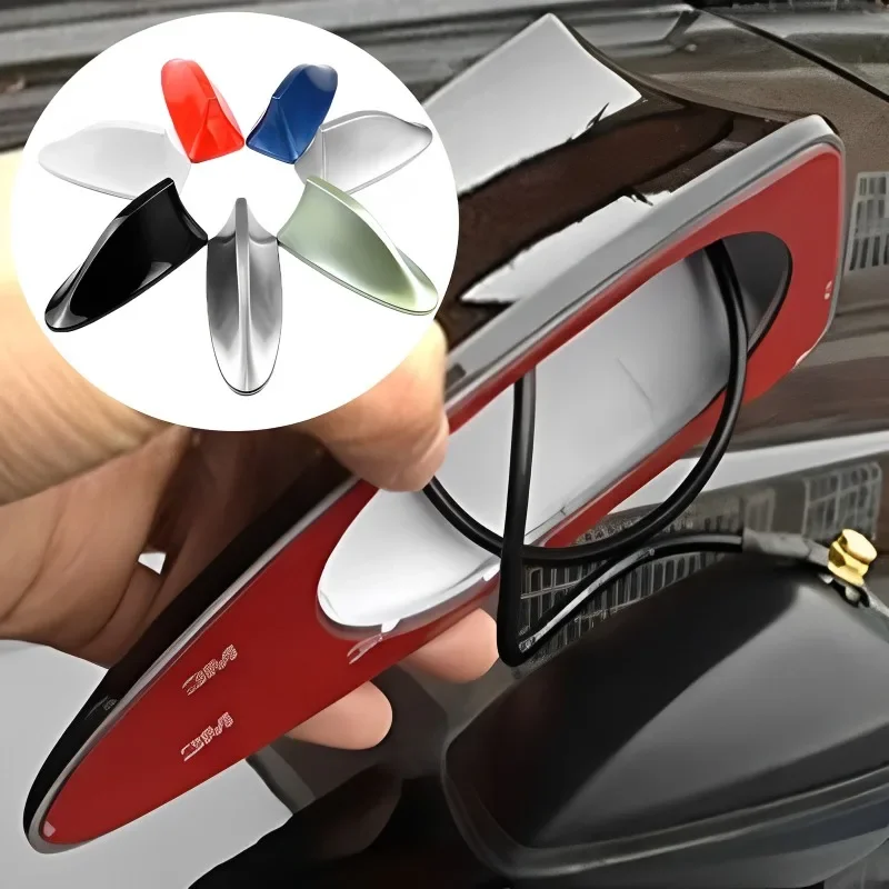 Sleek Auto Shark Fin Antenna for Enhanced Radio FM Signal Reception & Stylish Exterior Upgrade