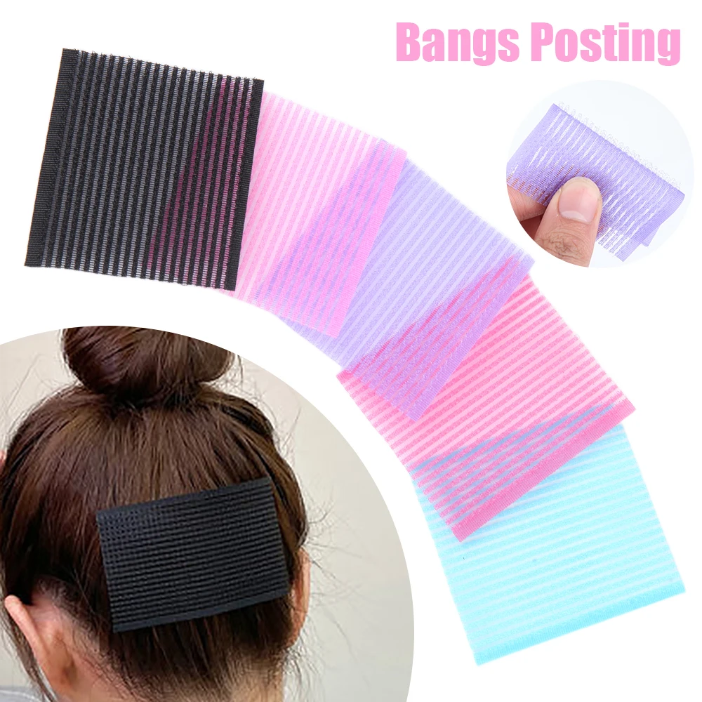 6-24pcs Hair Gripper No Trace Bangs Paste Posts Barber Hairdresser Holder Acessories Sticker Magic Tape Hair Styling Cutting