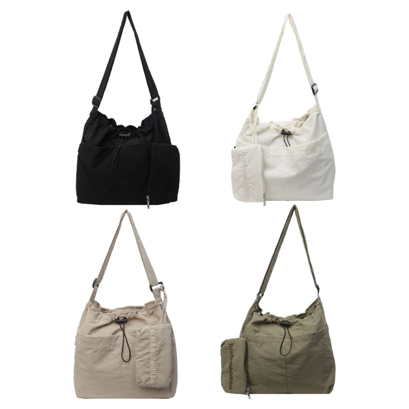 

Stylish Crossbody Bag Nylon Shoulder Bags Multi Pocket Sling for Casual
