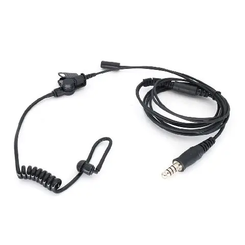 7.1mm NATO plug Acoustic Air Tube FBI Earphone Security Agent Headphone Microphone Earbud for Mini Walkie Talkie Radio