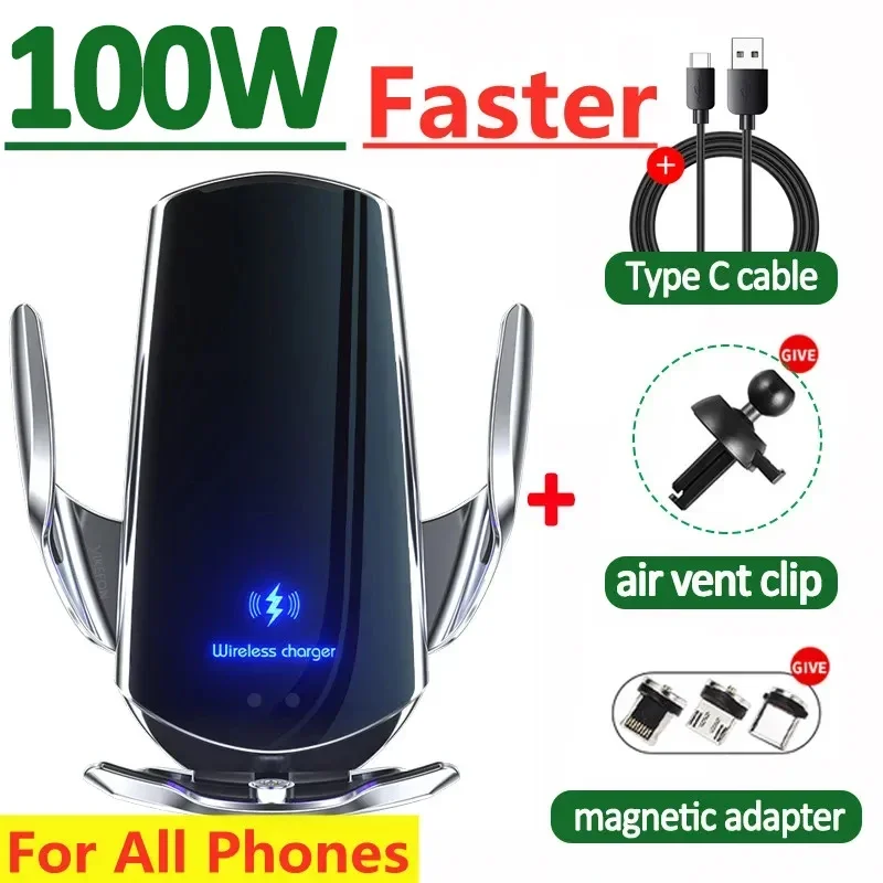 100W Magnetic Wireless Car Charger 1