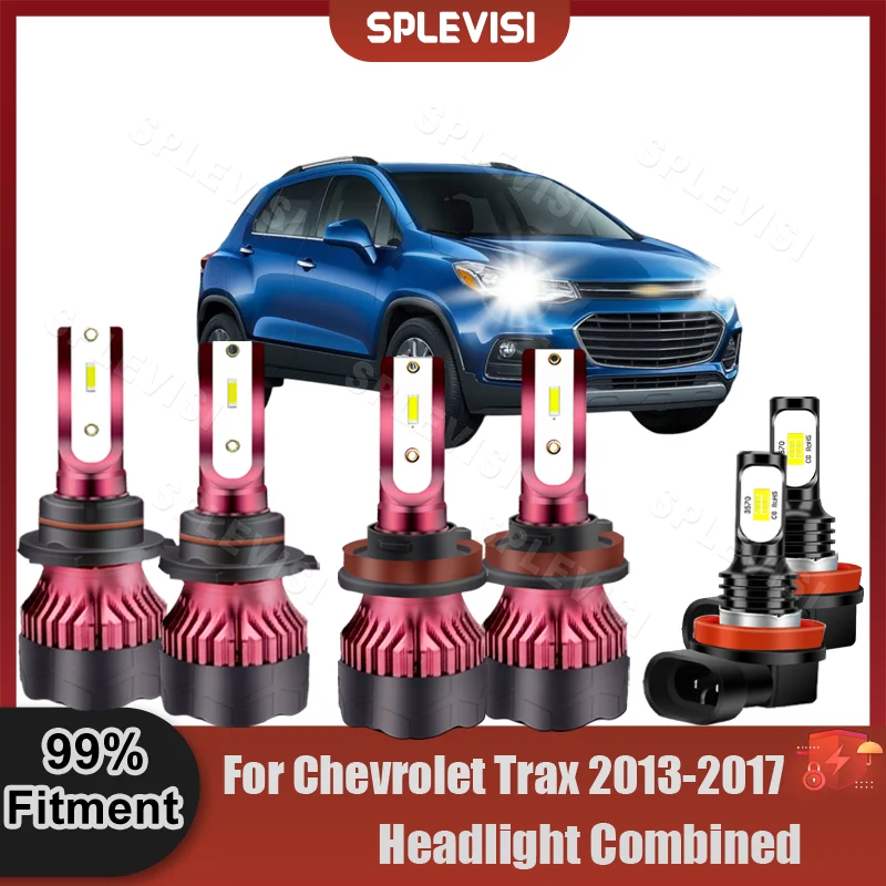 

SPLEVISI 6000K, белая противотуманная фара, фонарь 2013 лм для Chevrolet Trax 2014, 2016, 2015, 2017, комплект противотуманных фар дальнего и ближнего света