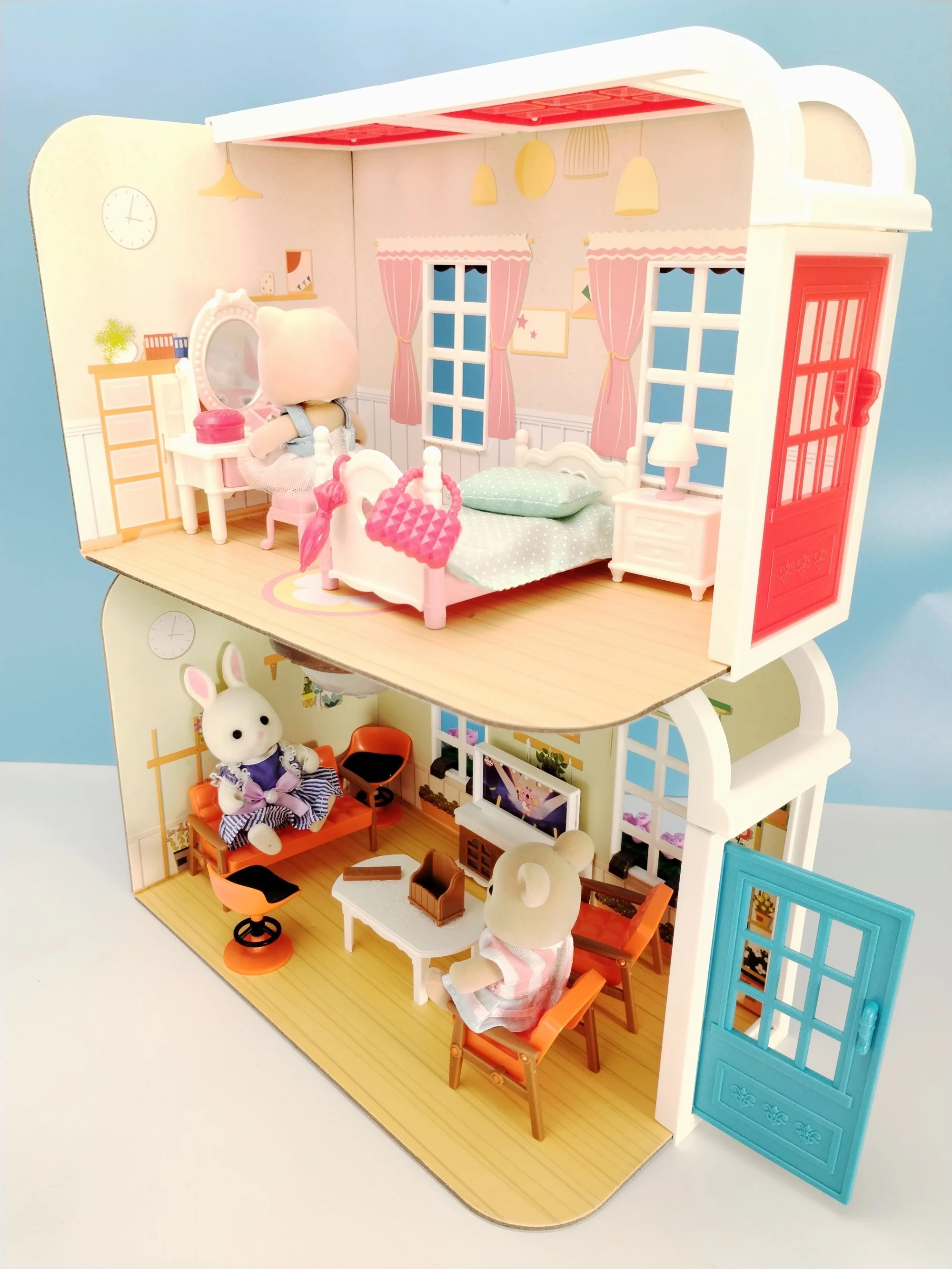 Miniature Dollhouse Furniture and Accessories Pretend Play Set