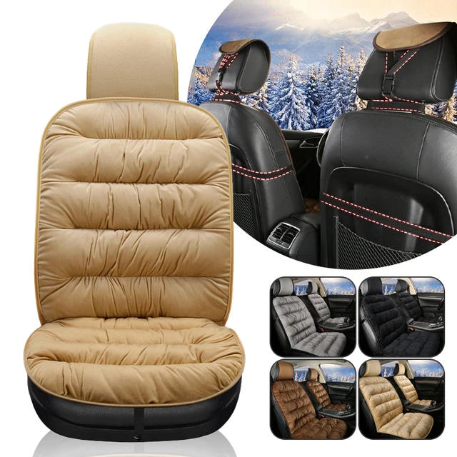 Thicken Plush Car Seat Cover Winter Warm Auto Front Seats Cushion