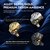 CCZ MC04 New style collision of technology and retro Upgraded Silver-plated OFC cable DD and BA Hybrid HIFI Earphones 1