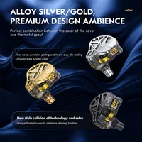 CCZ MC04 New style collision of technology and retro Upgraded Silver-plated OFC cable DD and BA Hybrid HIFI Earphones 1
