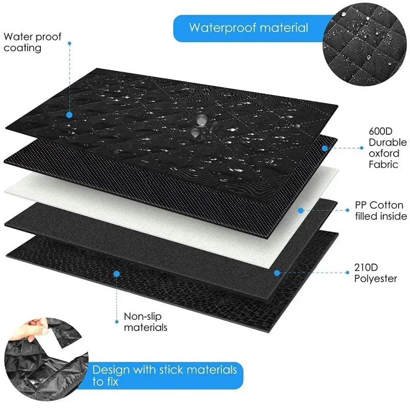 Waterproof Dog Car Seat Cover Trunk Case Dog Car Transporter Travel Mat Pad Carriers Hammock For Small Medium Large Dogs
