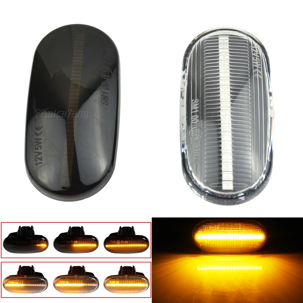 2Pcs Led Dynamic Side Marker Turn Signal Light Sequential Blinker For