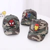 Autumn Disney Anime Spiderman Baseball Cap For Children Outdoor Kids Camouflage Caps Boys Cartoon Embroidery Hip Hop Sun Hat 4