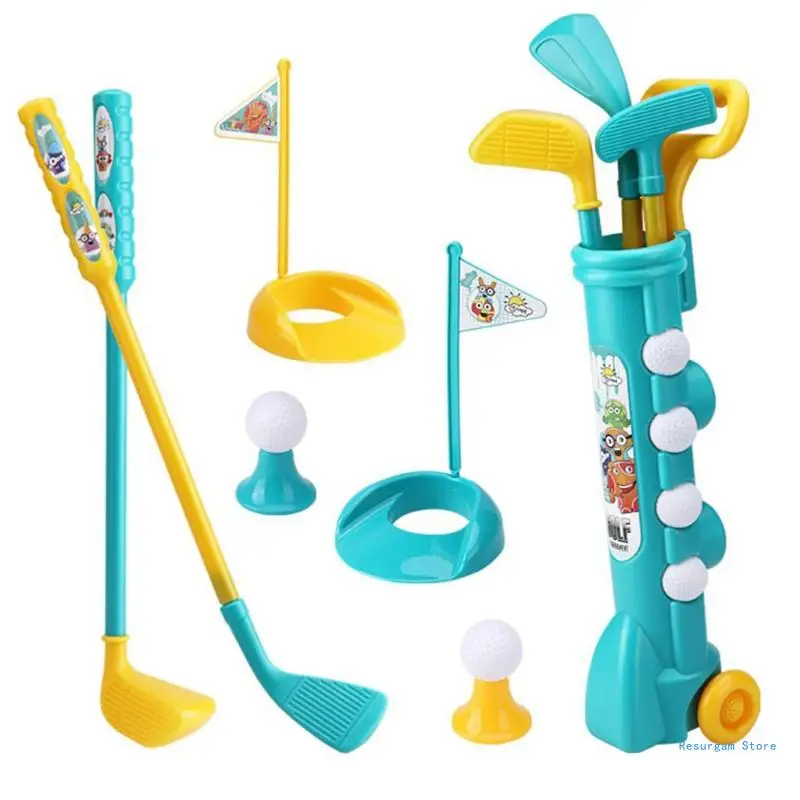 

Toddler Golf Set Kids Golf Cart Sets with Golf Sticks, Balls and Mat Drop Shipping