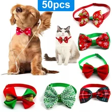 Holiday celebration Cat Dog Collar Holiday Neck Strap Cat Dog Grooming Accessories Puppy Cat Necklace 20-36cm Length Adjustable