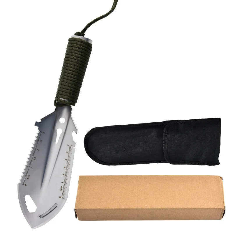 Shovel Multifunctional Ordnance Shovel Survival Outdoor Equipment Garden Tool Shovel for Portable Camping Hiking Traveling 6