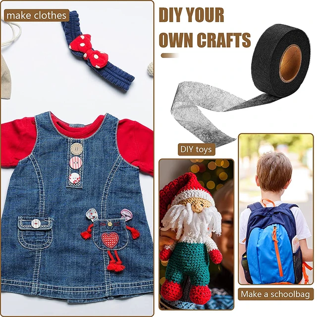 Nastro Biadesivo Per Orli - 1/2 Pollice X 200 Piedi, Tessuto Double Face - Foto 2