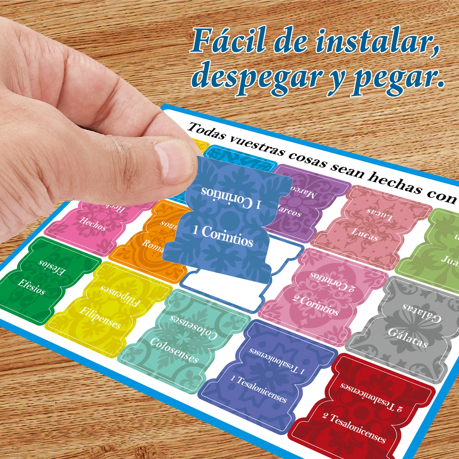 Bible Tabs 75pcs Spanish Bible Tabs 75pcs Spanish Sticky Tabs Stickers For NIV Warm Color Laminated For Women And Men Study Bi
