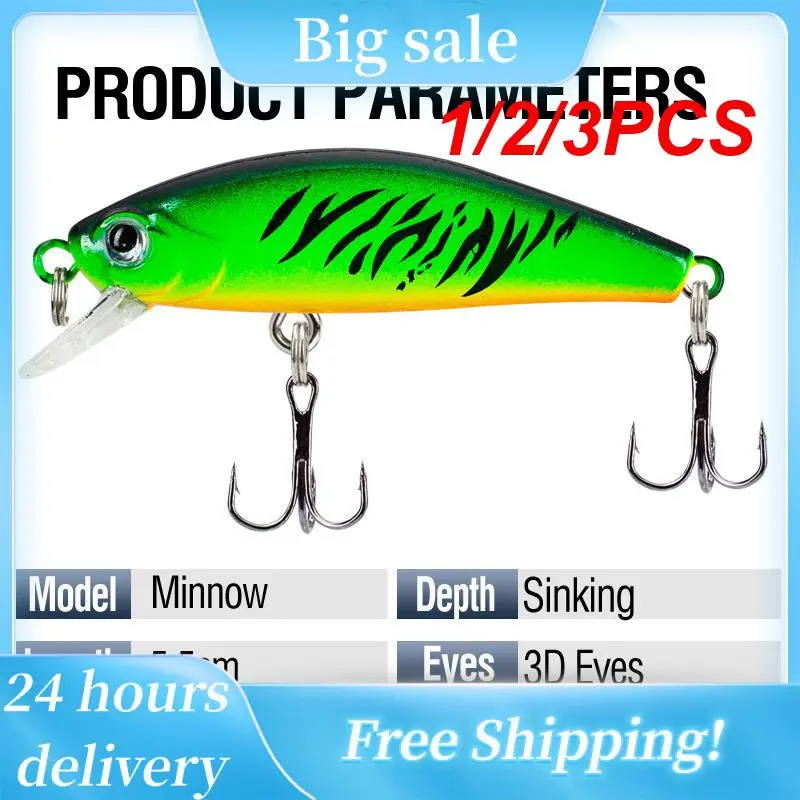 

1/2/3PCS Fishing Lures With Hook Swimbait Bionic Fishing Bait Freshwater Saltwater Fishing Gear Luya Bait Artificial Fishing